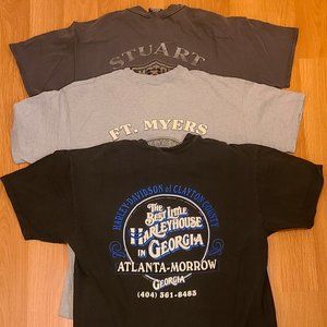 Lot of 3 Vintage Harley Davidson T-shirts - Mens XL